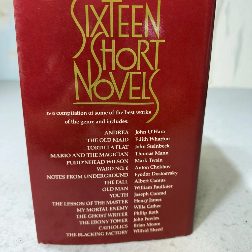 Sixteen Short Novels Anthology Wilfrid Sheed‎ Hardcover Fiction John Steinbeck
